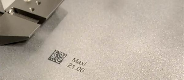 Captive marking of rim steel with the new REA water-based metal ink and the high resolution Inkjet Printer REA JET HR 2.0